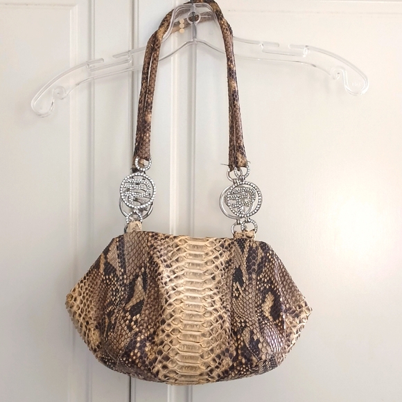 Fernando Pensato 'Python' Snakeskin Patterned Handbag - Picture 2 of 16